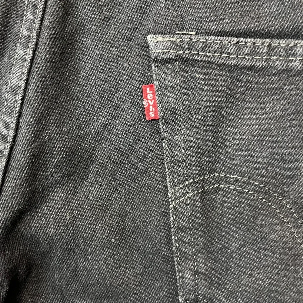 Levi's 550 Relaxed Fit Jeans Mens Black Denim Classic Straight Zip Fly - 36X28.5
